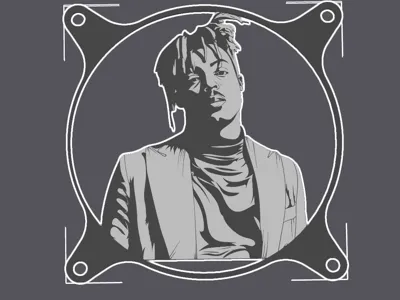 120mm Juice Wrld PC Fan Cover