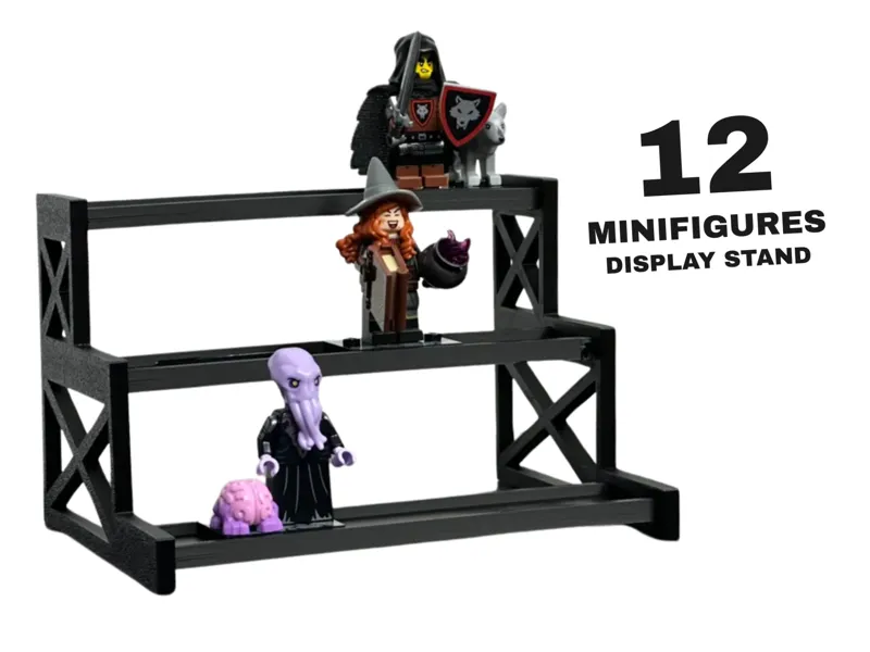 Minifigures Series Stand - Display for 12 minifigs