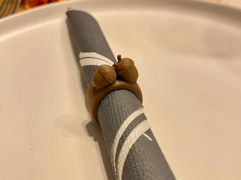 Eichel Serviettenring /Eichel Herbst Ring