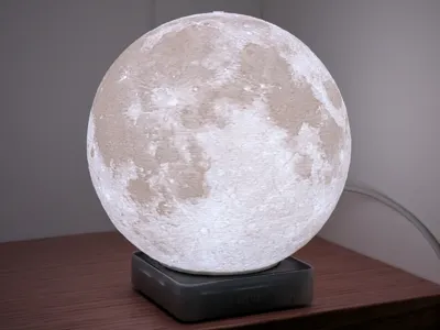 Home Assistant Voice PE Moon Lamp Base