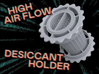 High Air Flow Desiccant Holder for Spools