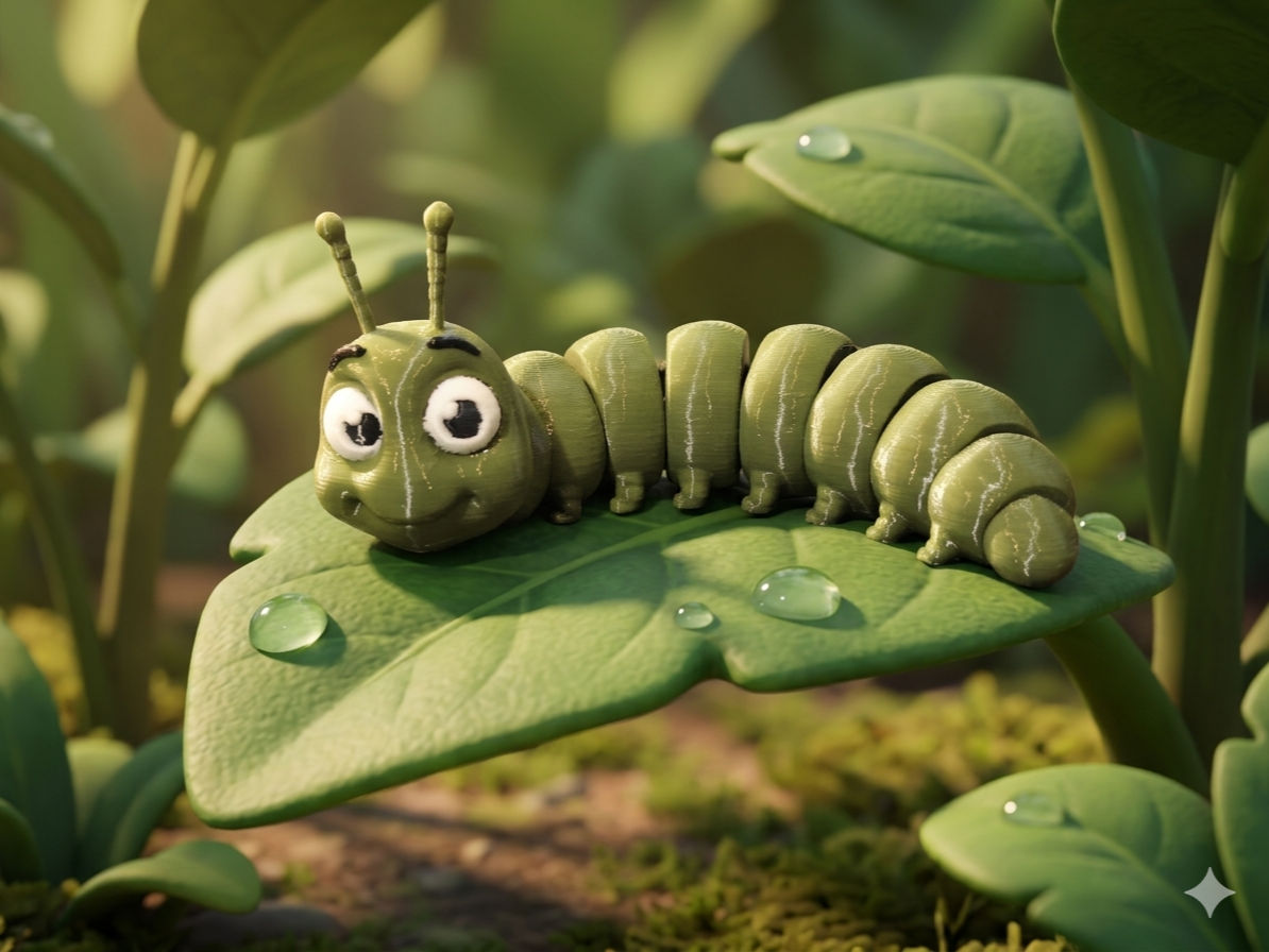 Cute Caterpillar Articulated