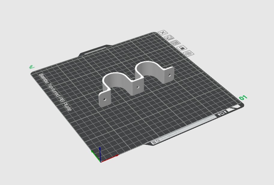 Miniatura 2 do modelo 3D 水管箍 （单管 或 双管）
