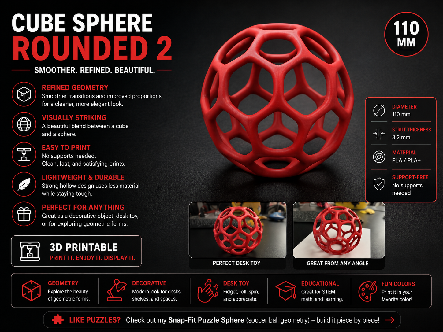 Cube sphere rounded 2
