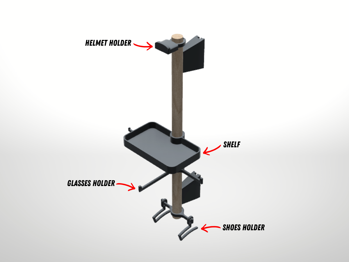 Cycling Gear Organizer