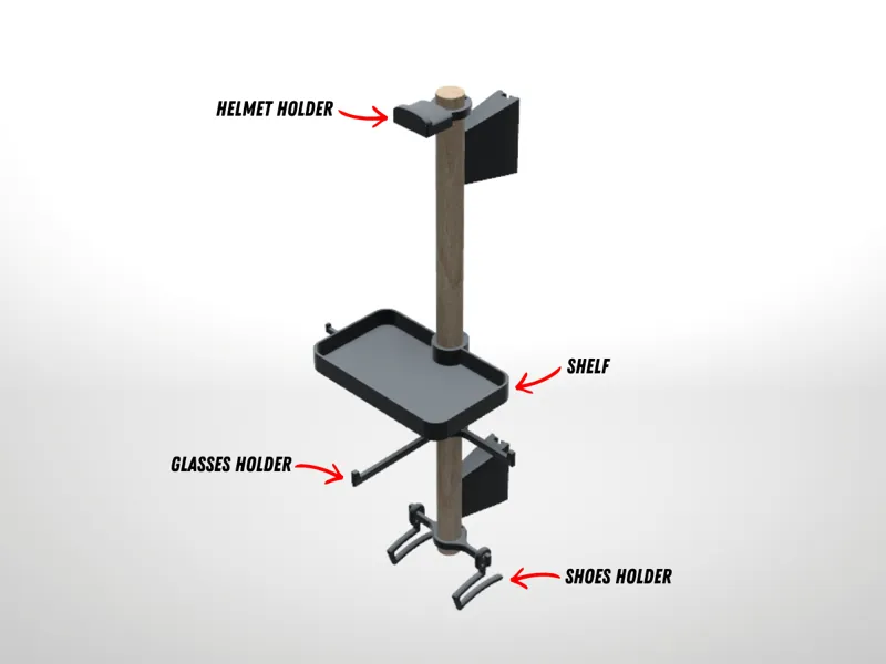 Cycling Gear Organizer