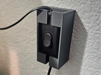 Light switch holder. With and without wall mount