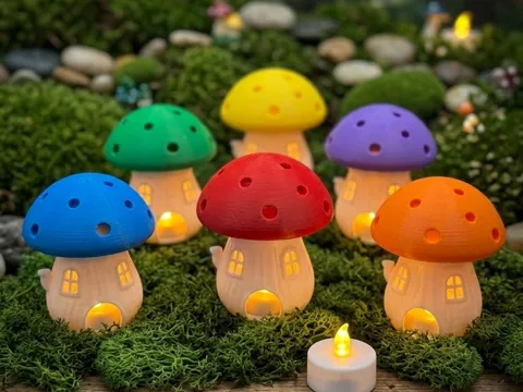 Soporte: Pilzhaus Windlicht für LED — referencia de MakerWorld