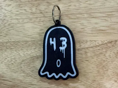 Ken Block 43 Ghost Keychain
