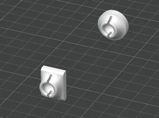 超声波打磨头 万向抛光座 (两种形状) PETG