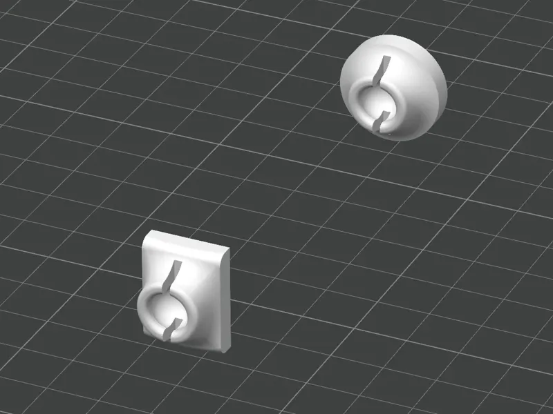 超声波打磨头 万向抛光座 (两种形状) PETG