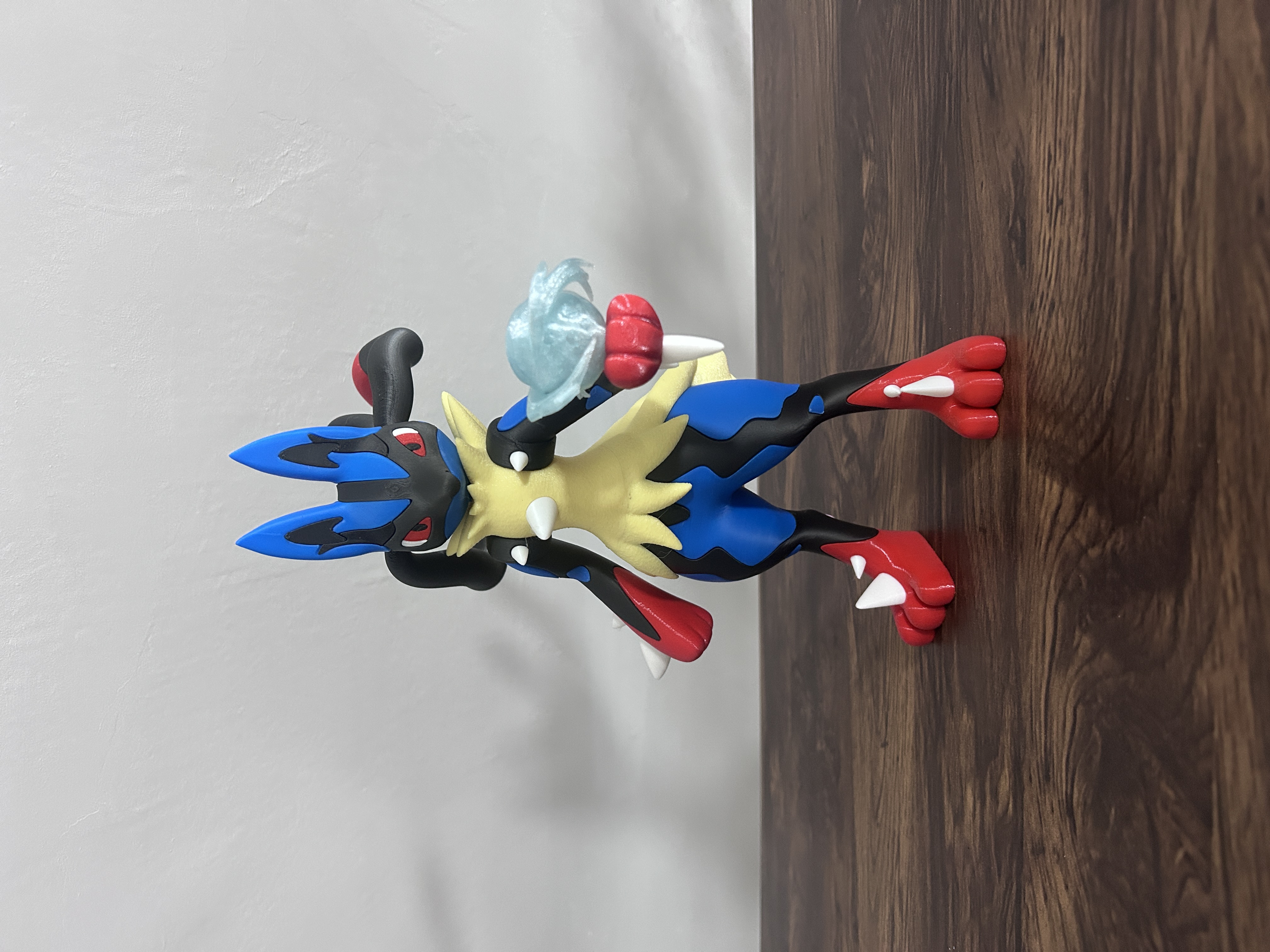 Miniatura 2 do modelo 3D 448-Mega Lucario-超级路卡利欧-宝可梦-分件组装