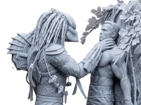 Figura decorativa: Predator vs Dutch Schaefer – Jungle Showdown 1987 — referencia de MakerWorld