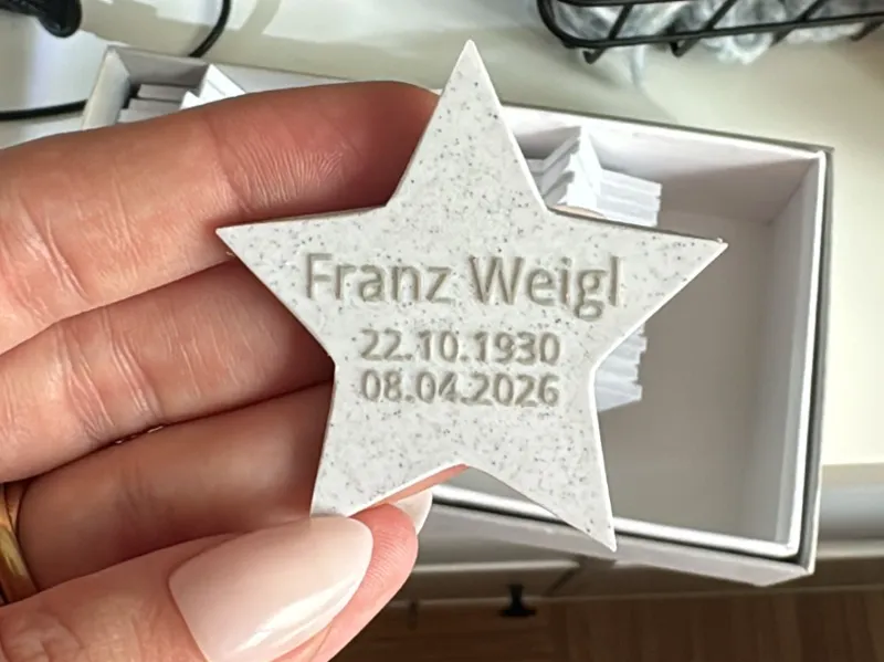 Memorial Star – Personalizable Remembrance Token