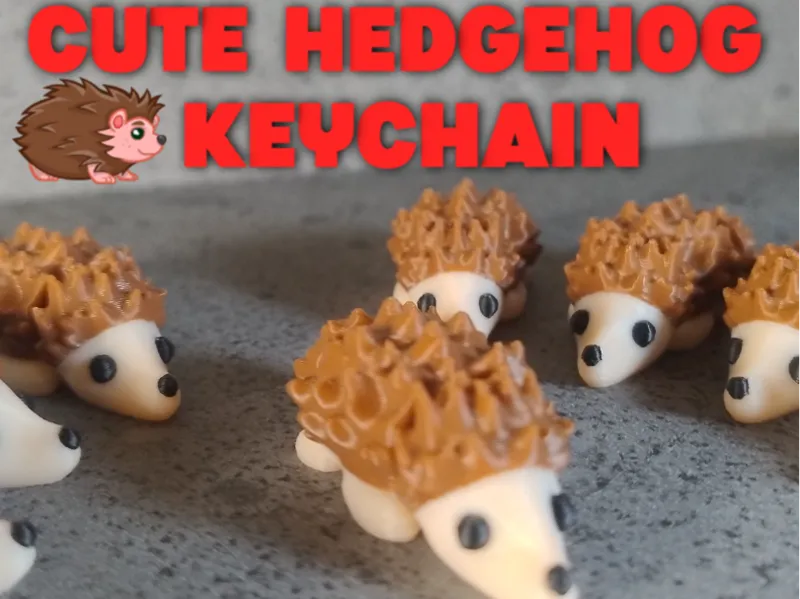 Flexi Cute Hedgehog keychain