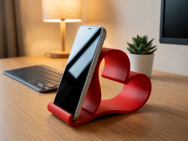 Phone holder/stand heart valentine decoration