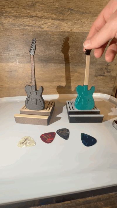 Guitar Phone and Pick holder