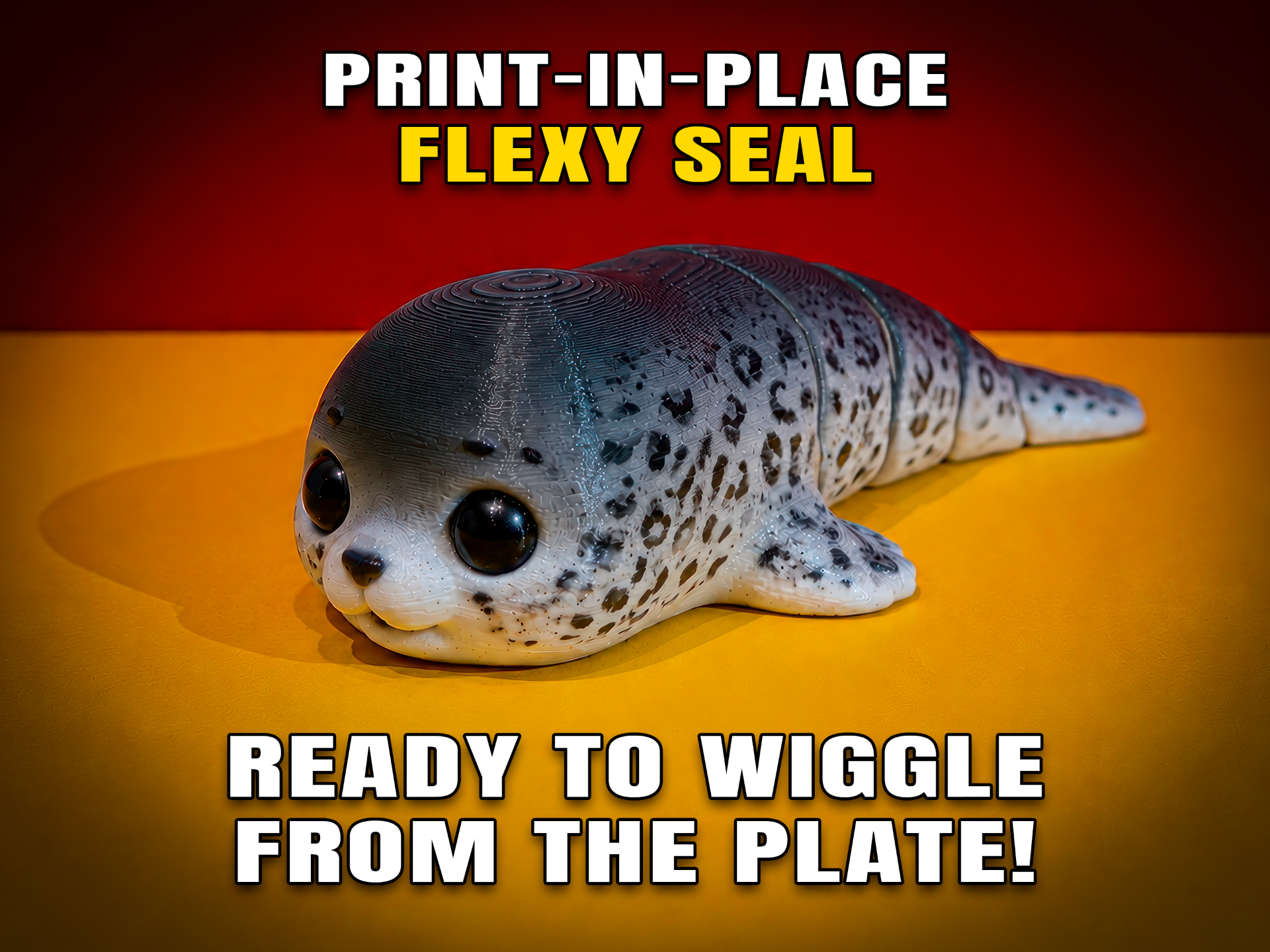 Cute Flexy Seal — Articulated Anti-Stress