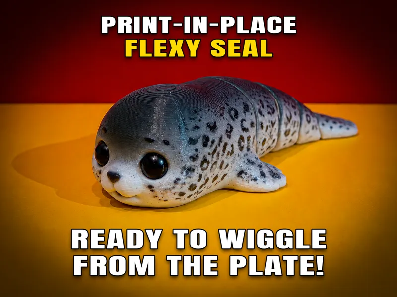 Cute Flexy Seal — Articulated Anti-Stress