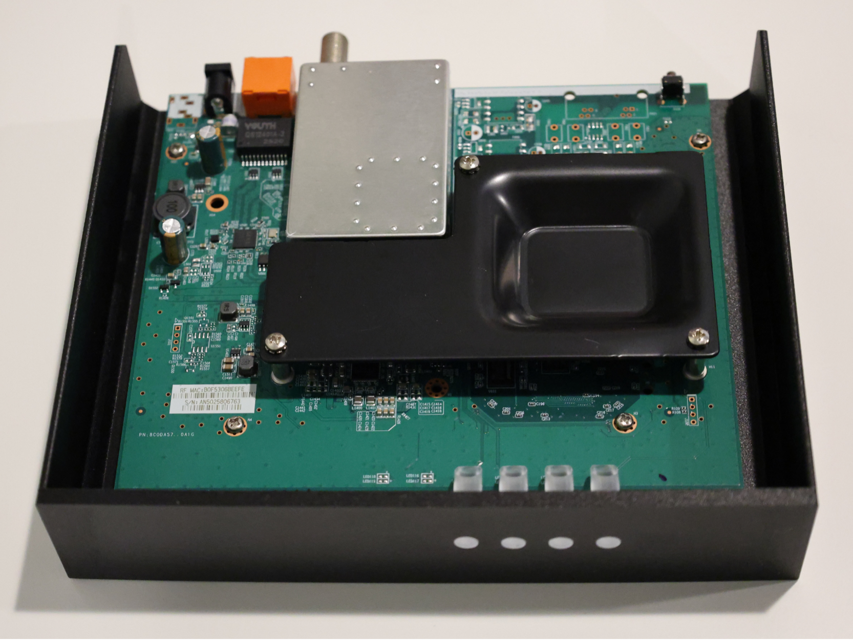 OpenRack 1U Hitron CODA56 cable modem mount
