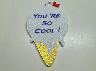You're So Cool! Valentines Day Gift Keychain