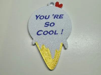 You're So Cool! Valentines Day Gift Keychain