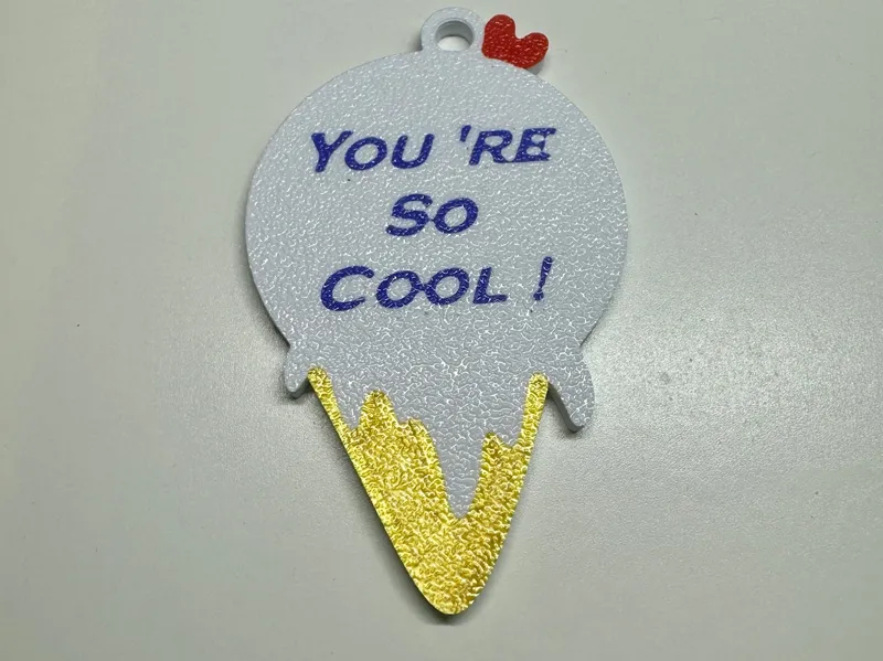 You're So Cool! Valentines Day Gift Keychain
