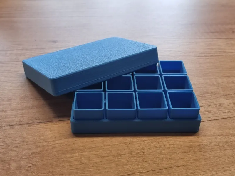 Storage box with inserts and cover