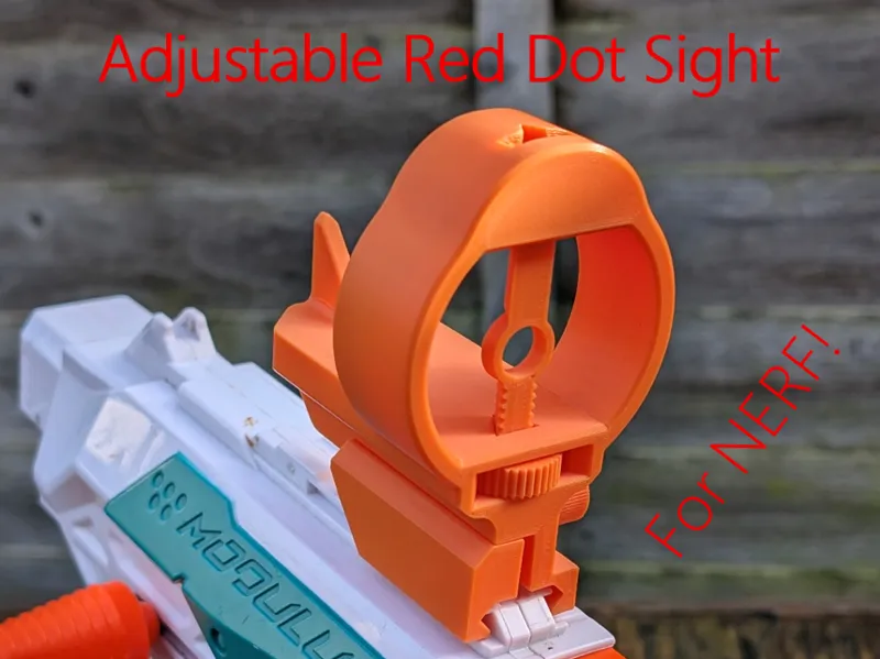 NERF Red Dot styled Sight V1.0 - Adjustable Sight.