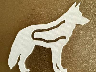 German Shepherd dog bookmark