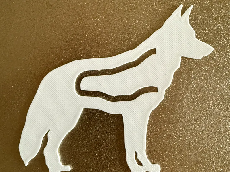 German Shepherd dog bookmark