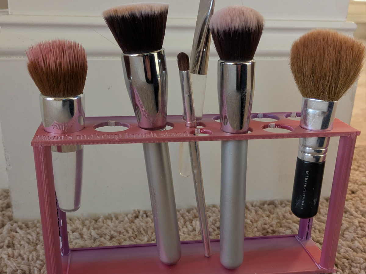 Makeup Brush Stand (Fully Printable, 1 plate)