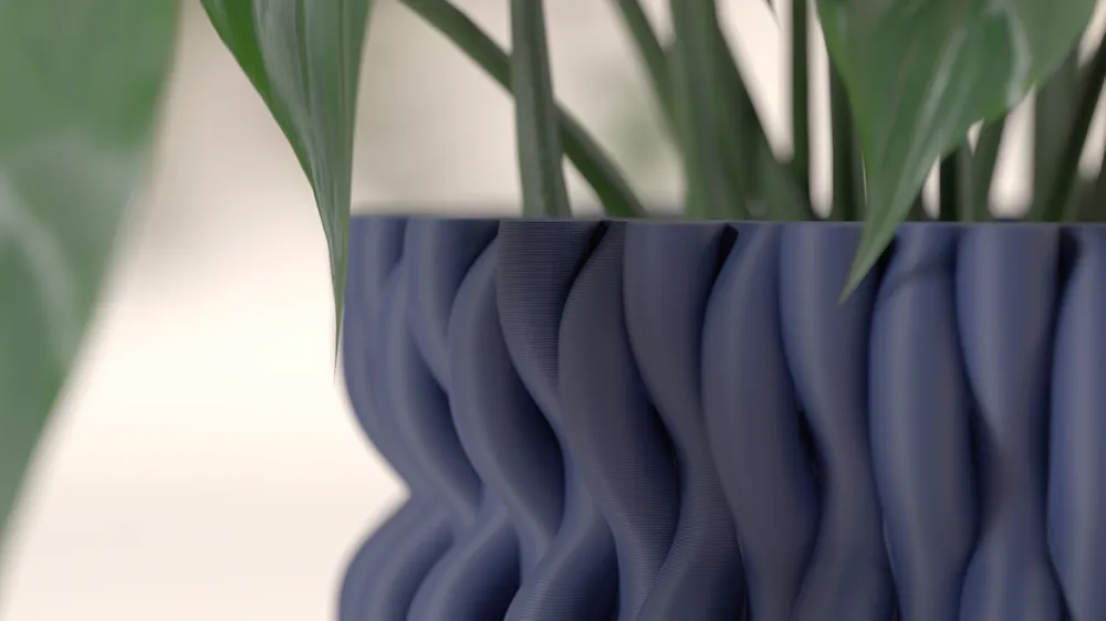 Modern Planter With Hidden Drip Tray - Free 3D Print Model - MakerWorld