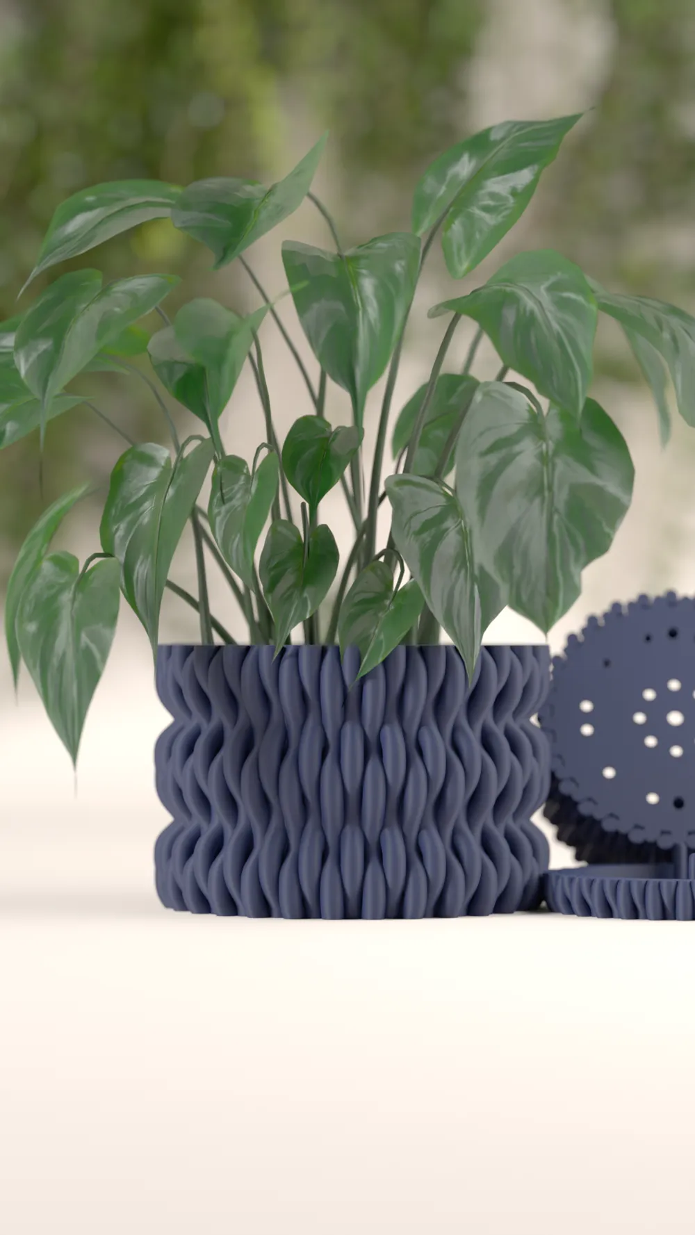 Modern Planter With Hidden Drip Tray - Free 3D Print Model - MakerWorld