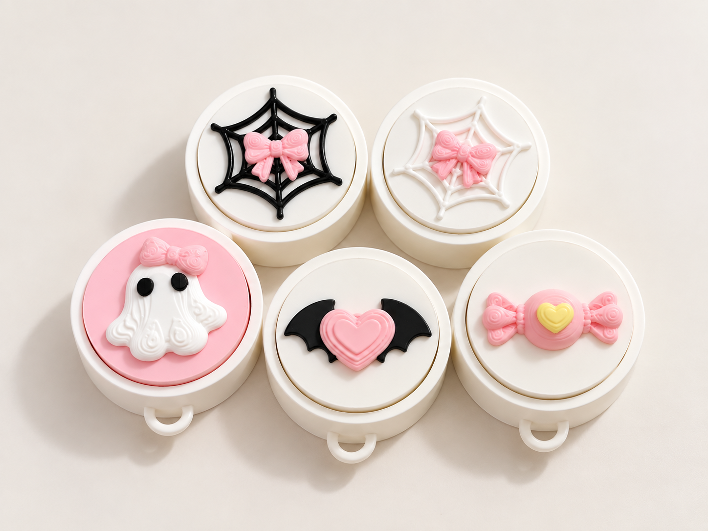Sweet Cute Halloween Clicker Fidget Toy Keychains - 1