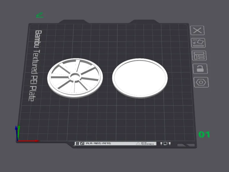 NFC-Gehäuse mit Magnet Durchmesser 60mm