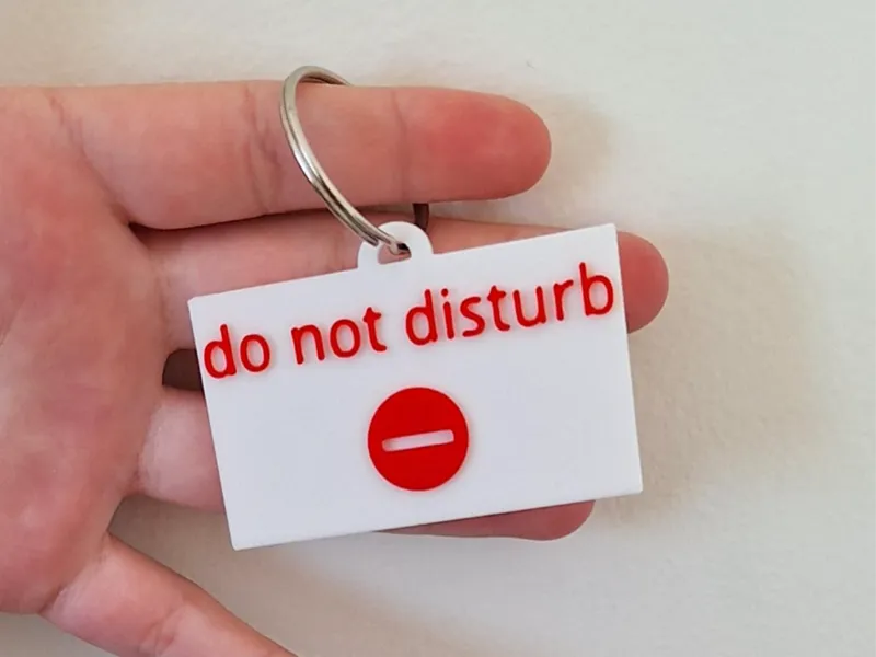 Do Not Disturb Keychain