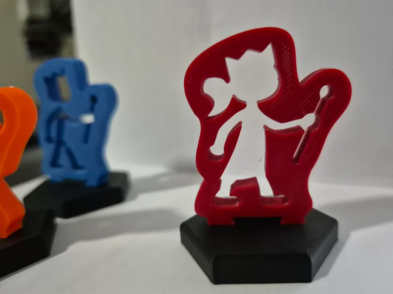 Queen stick figure silhouette meeple