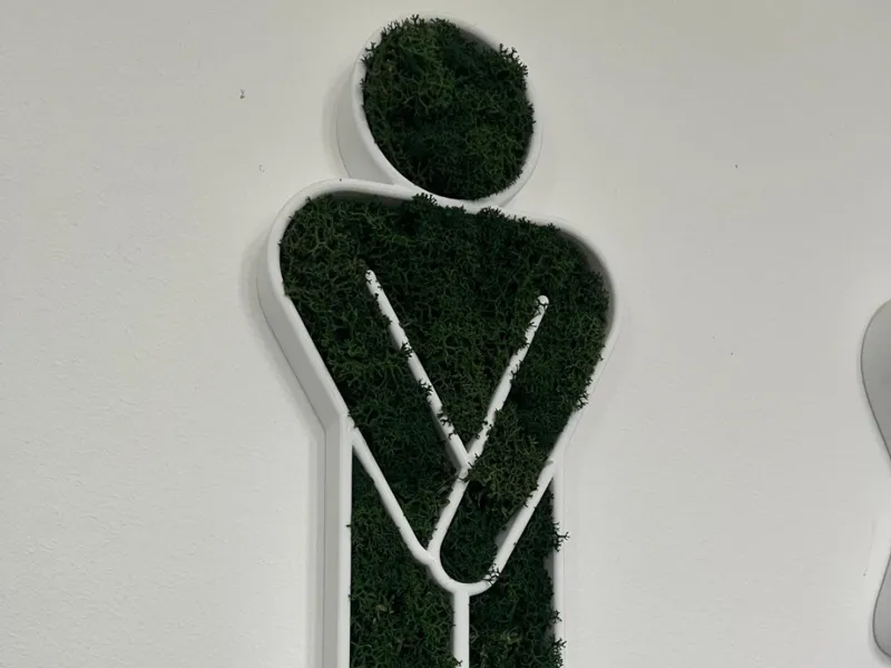 Moosbild Männlich Gäste WC