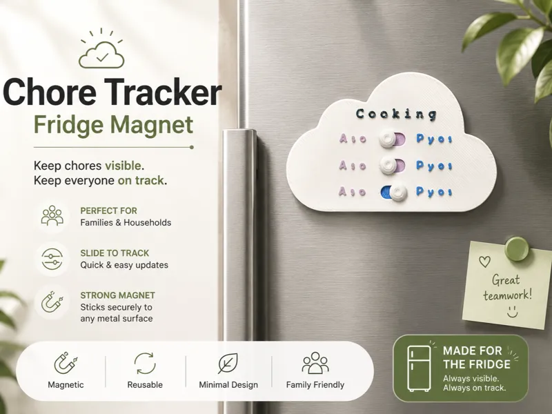 Fridge Magnet - Chore Tracker