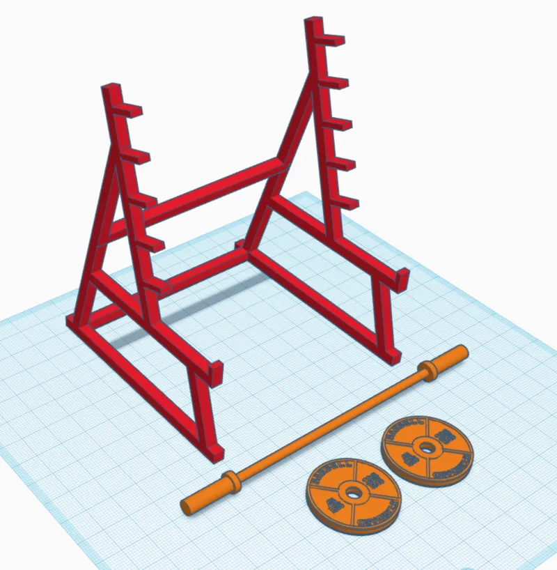 Bodybuilding Barbell Pen Holder