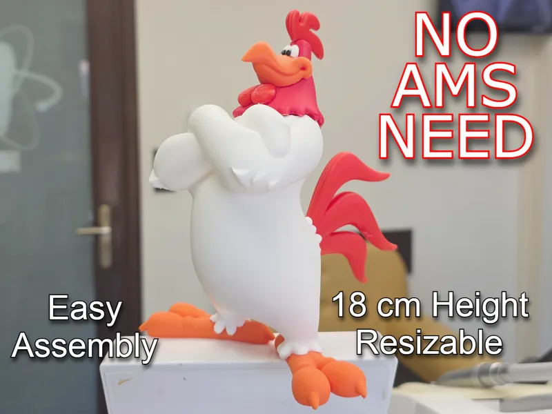 Foghorn Leghorn(Looney Tunes)-No Ams-Easy assembly