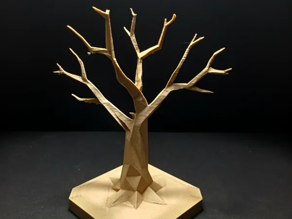 Arbre porte-bijoux low poly