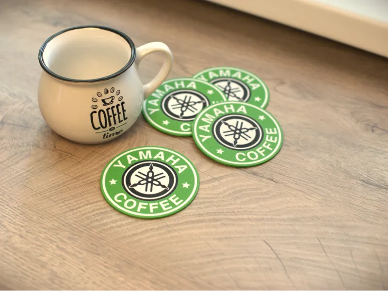Yamaha coffee coaster