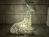 Photophore girafe façon Voronoi — photo 2