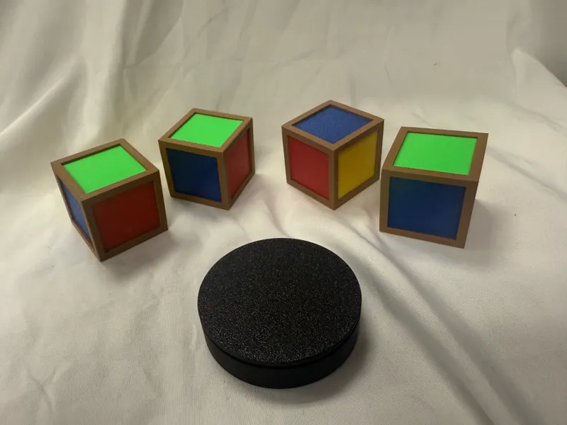 Survivor 4 color crate stack puzzle