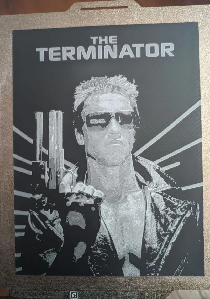 Terminator Hueforge Movie Poster