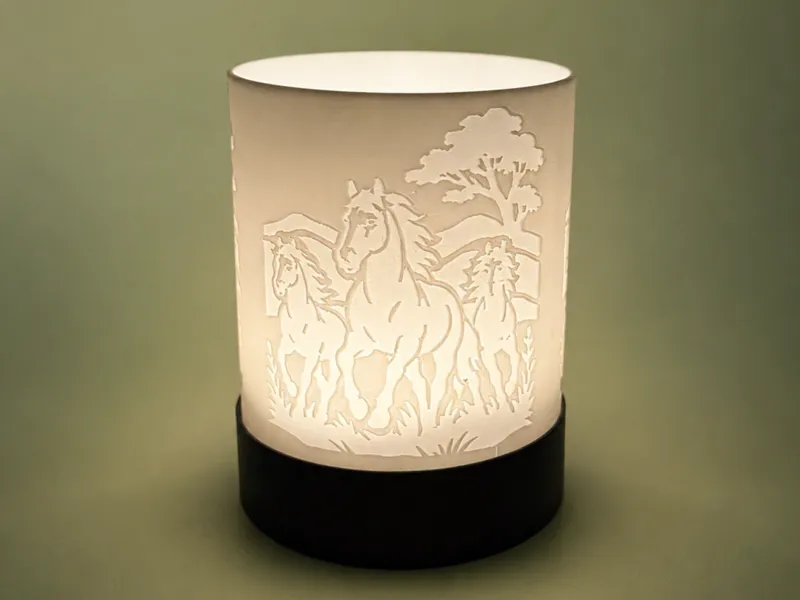 Horses of the Wild – Tealight Holder & Lamp