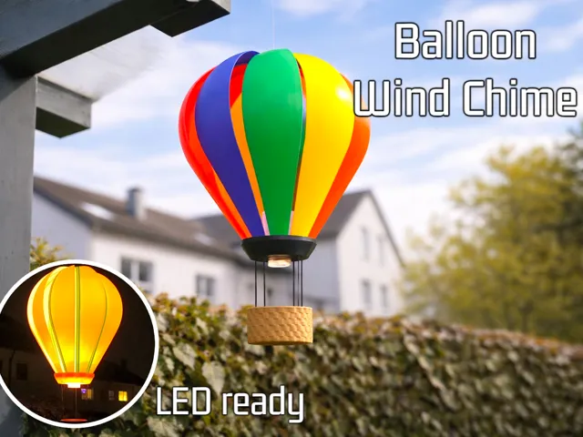 Balloon Wind Spinner - LED VAWT