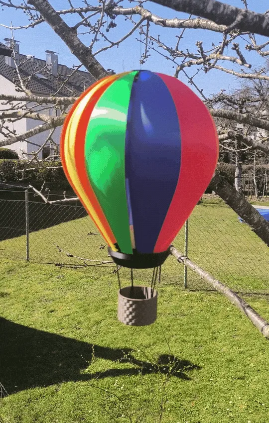 Balloon Wind Spinner - LED VAWT view 2